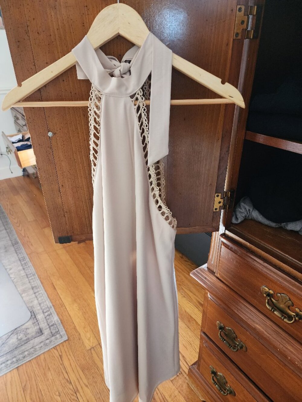 Summer halter mini dress